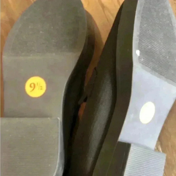 Steven New York by Steven Madden, Brynn Chunky Heeled Slip-on Loafers -Black 9.5 - Picture 4 of 6